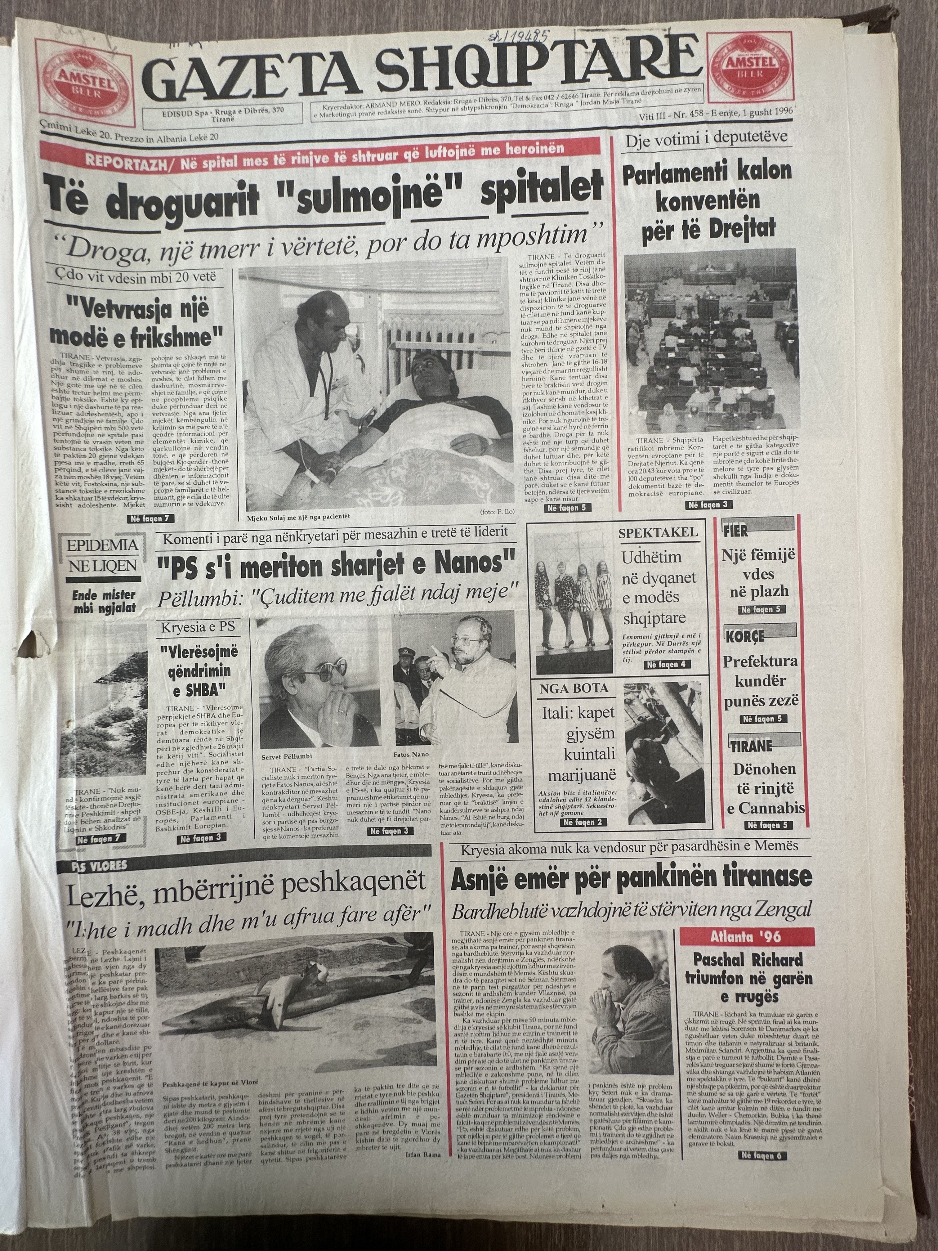 Gazeta Shqiptare 1996-08-01